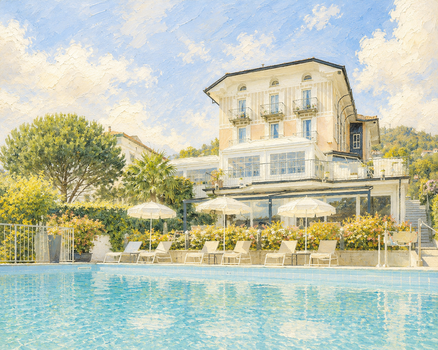 Hotel Asnigo pool and villa