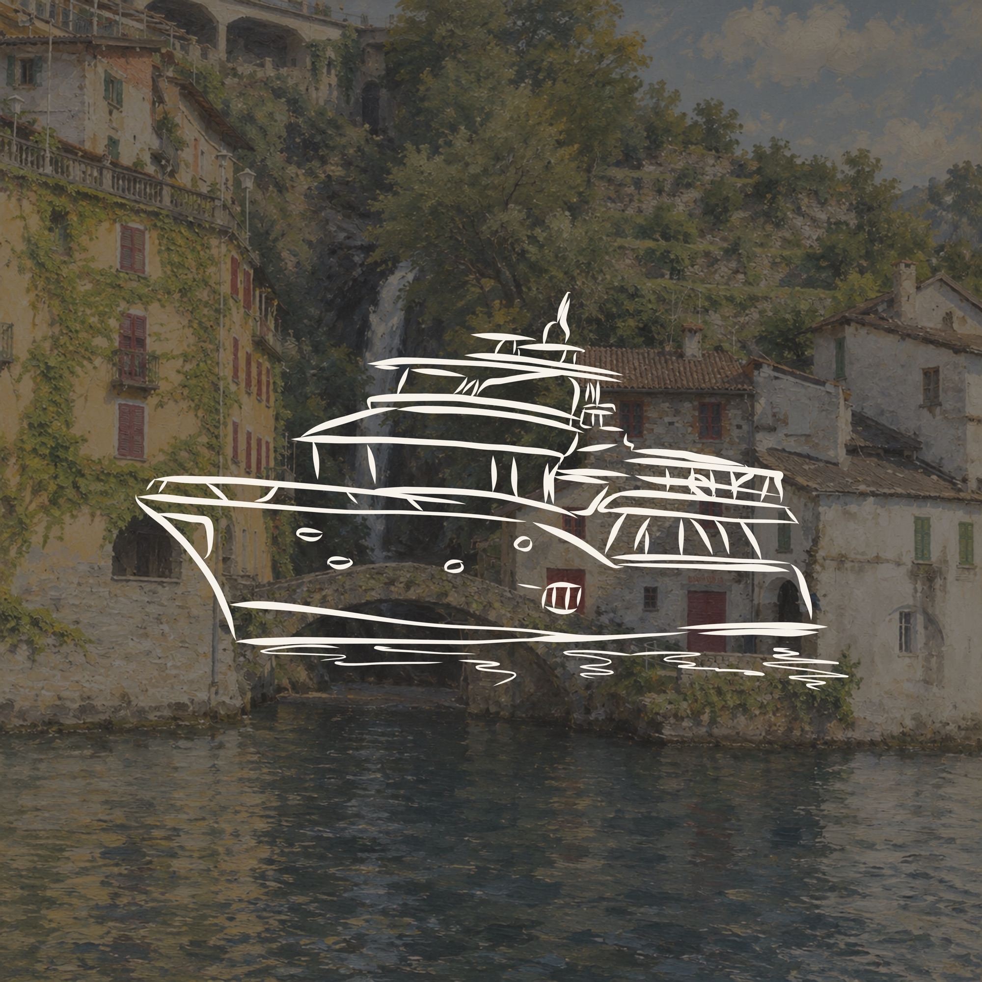 Boat on Lake Como