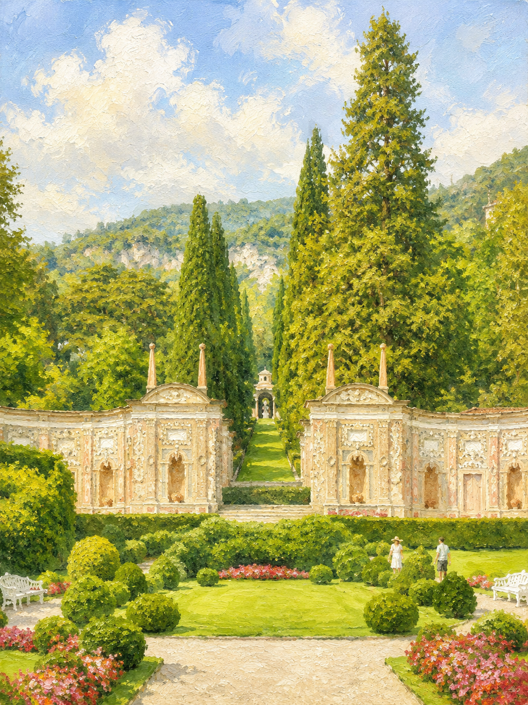 Villa d'Este ornate garden gates